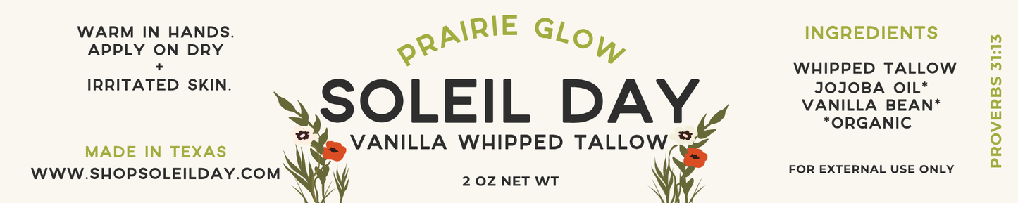 Vanilla Bean Whipped Tallow